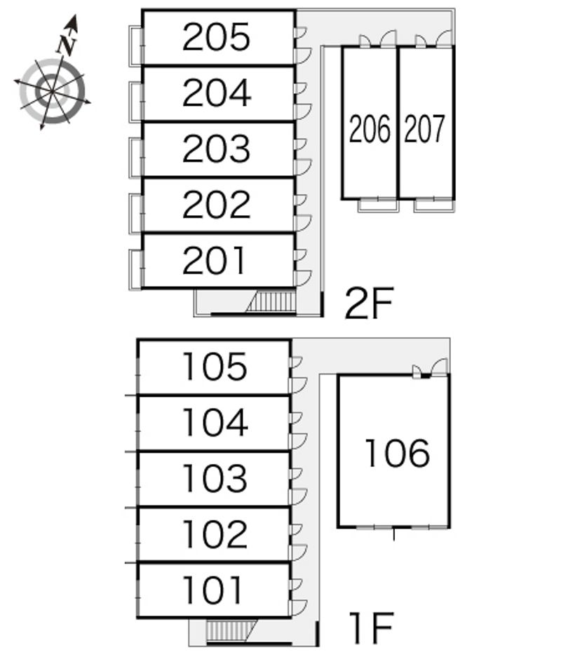 レオパレスメゾン桜台 間取配置図
