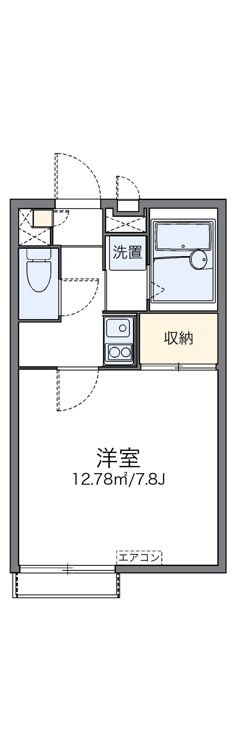 レオパレス東北学院前 間取図