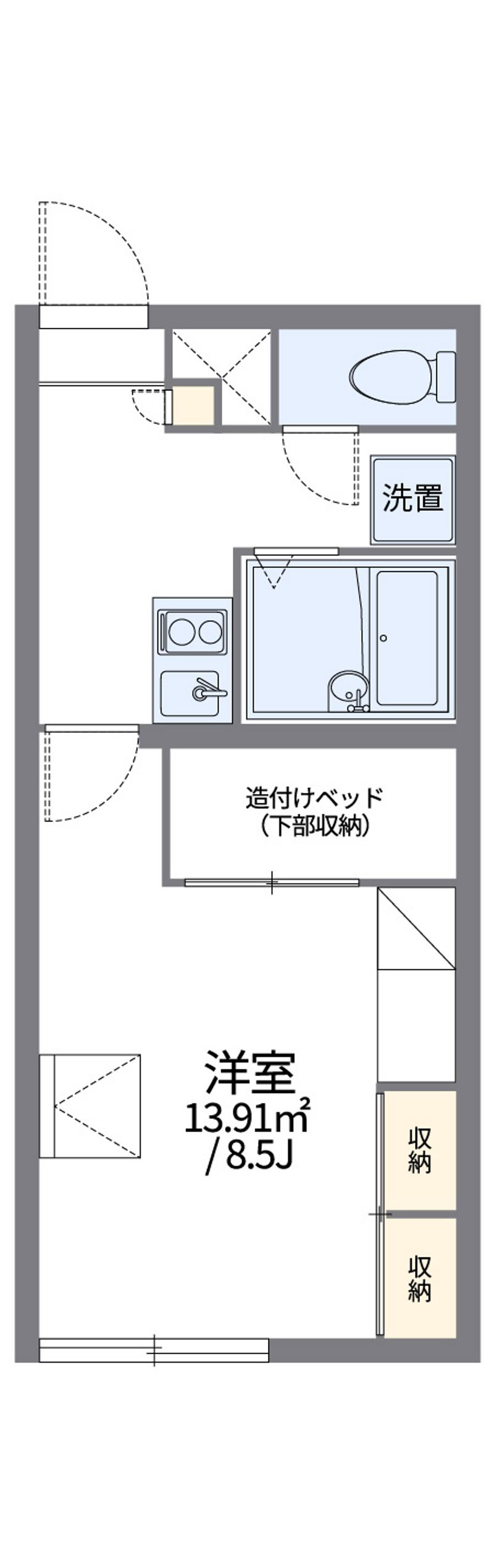 レオパレスＫ　ｌｉｌａｃ 間取図