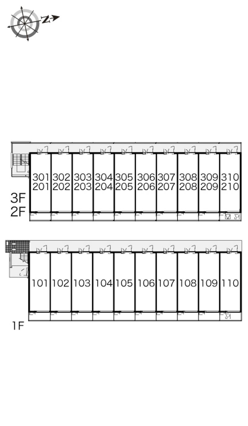 レオパレスエスペランサⅤ 間取配置図