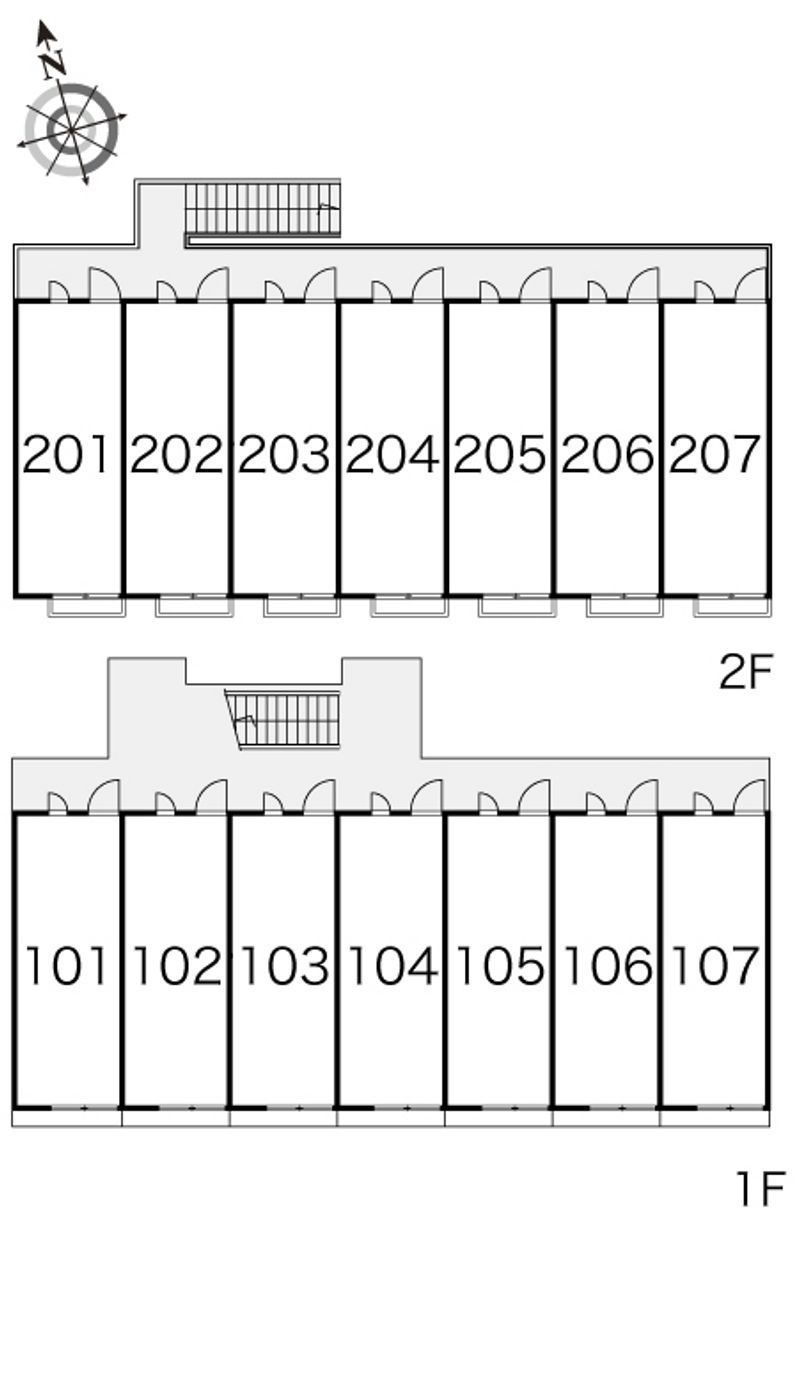 レオパレスパーク　ハイム 間取配置図
