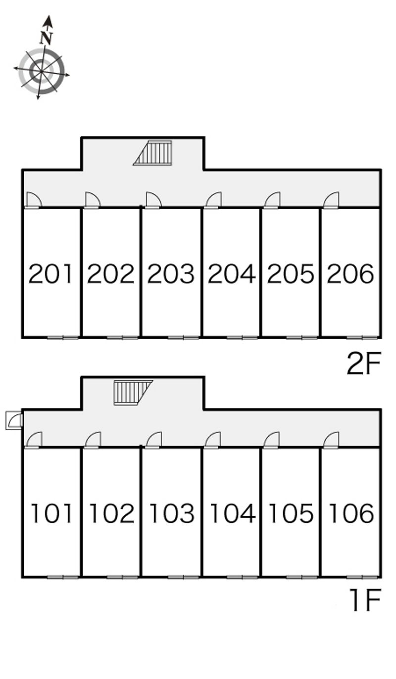 レオパレスソレーユⅠ 間取配置図