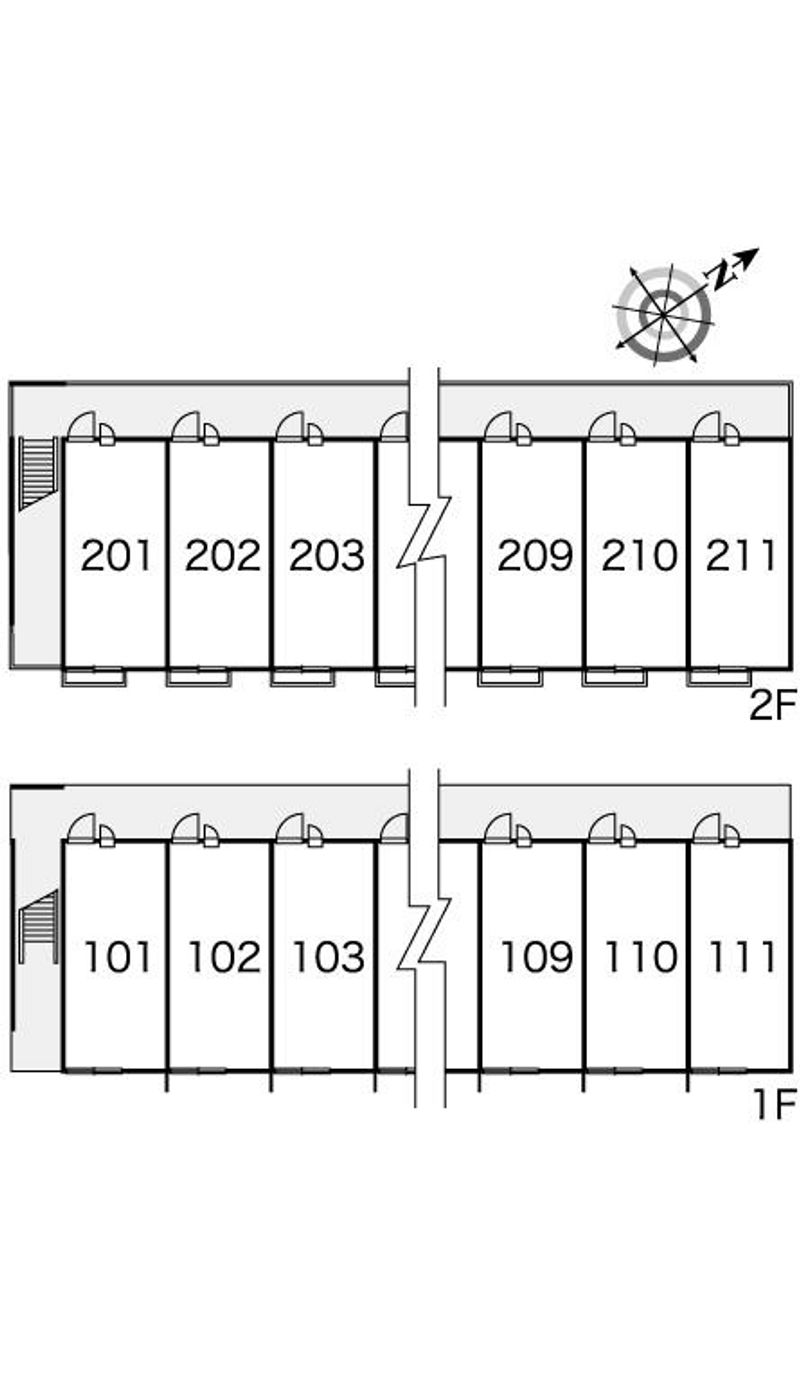 レオパレス桜田 間取配置図