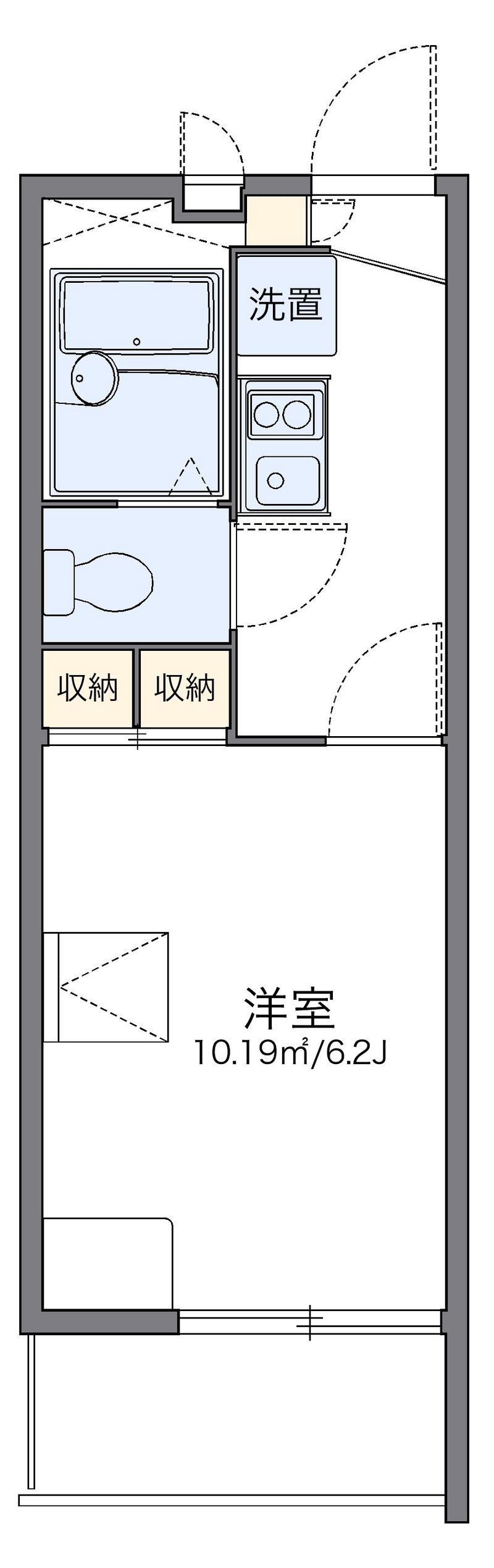 レオパレス恋の坂 間取図