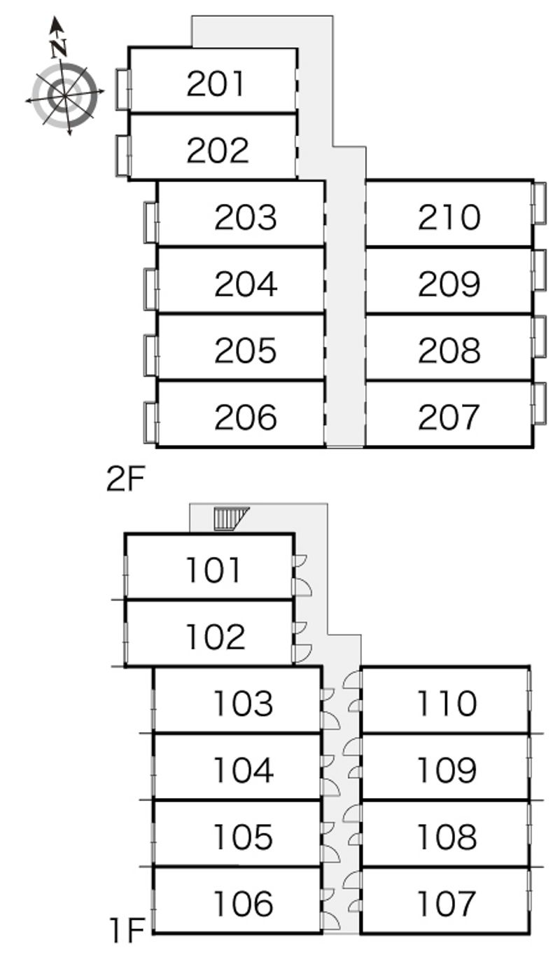 レオパレスヒカリ 間取り配置図