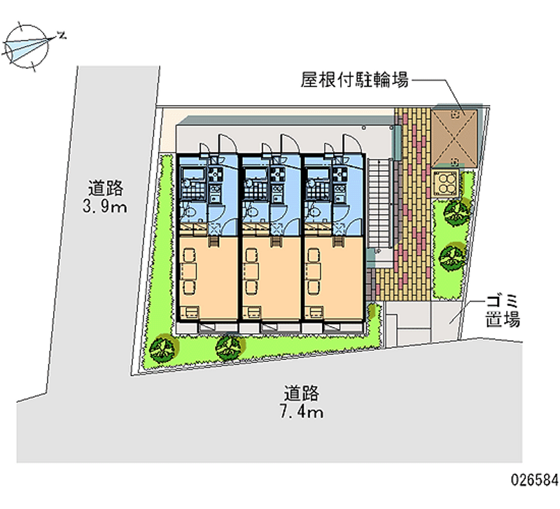 レオパレス雅 区画図