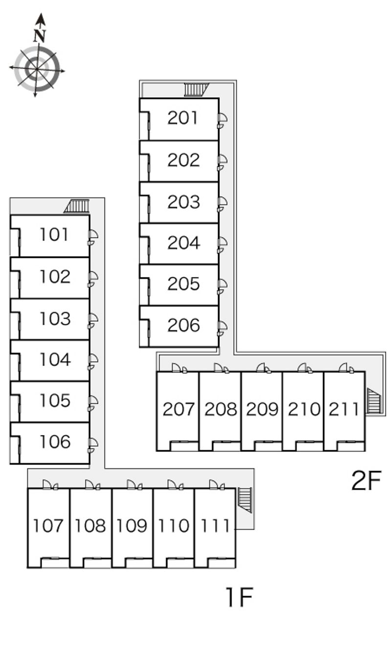 レオパレスサン　ロード 間取配置図
