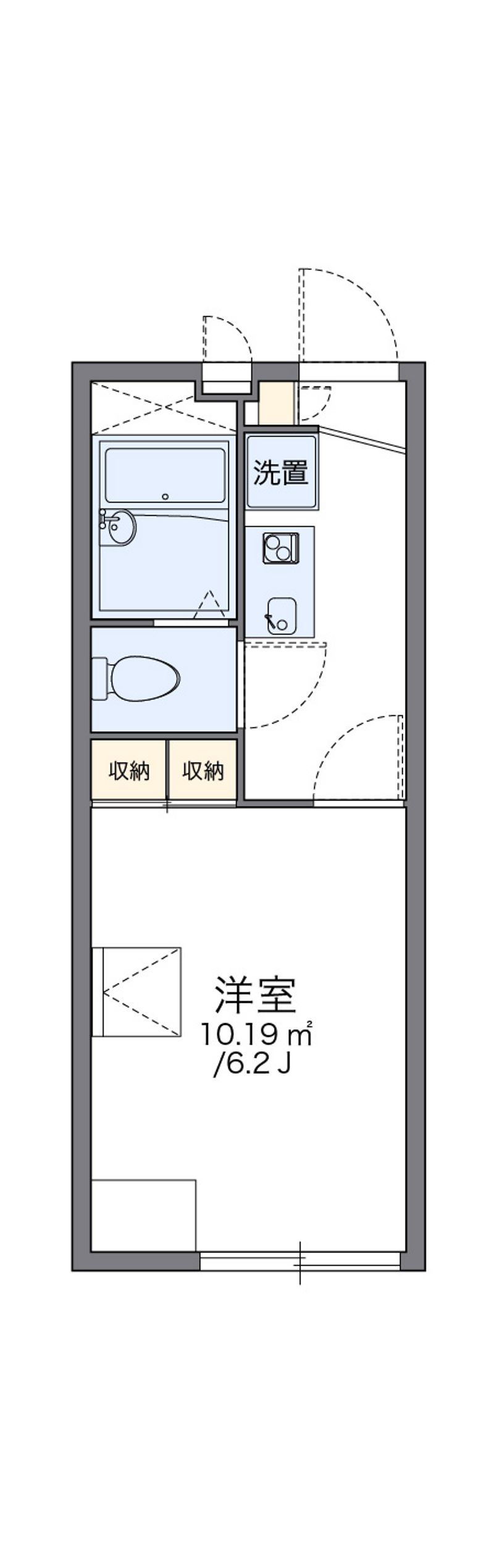 レオパレスハピネス 間取図