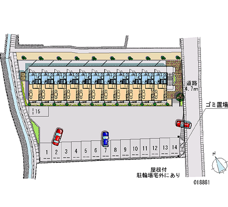 18881 Monthly parking lot