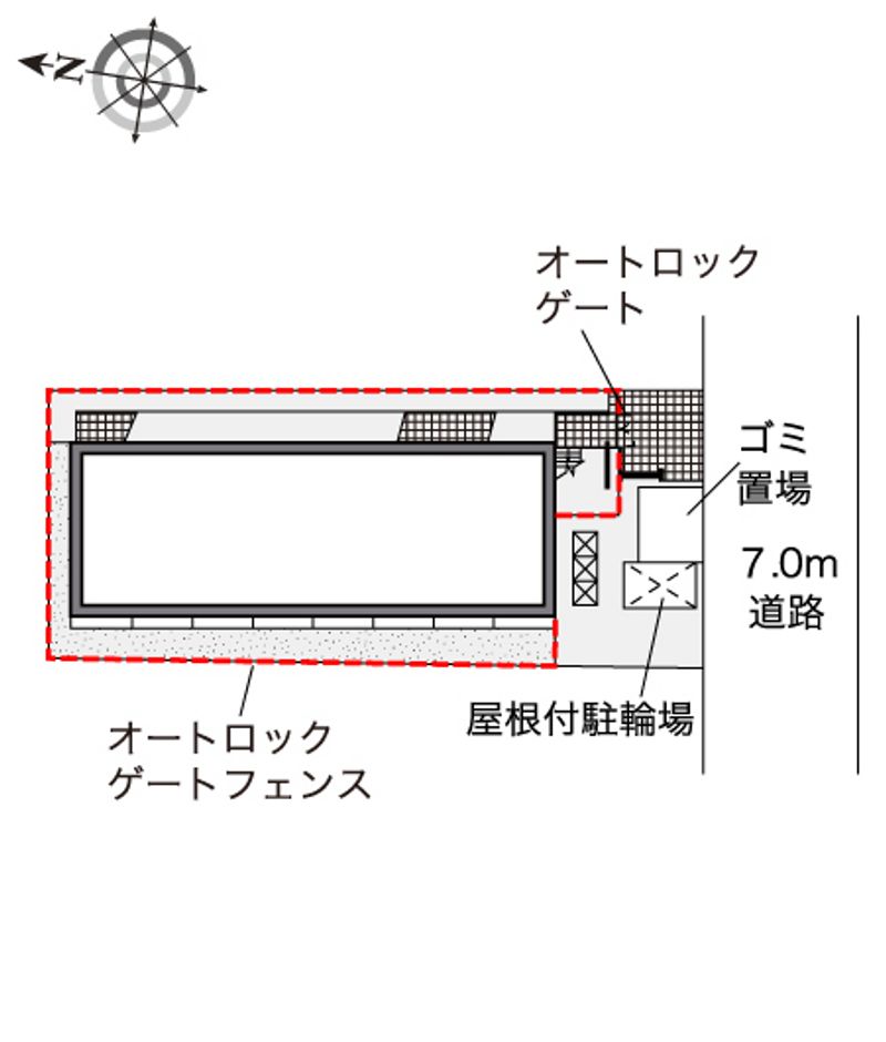 レオパレスＴＫ　ｏｎｅ 配置図