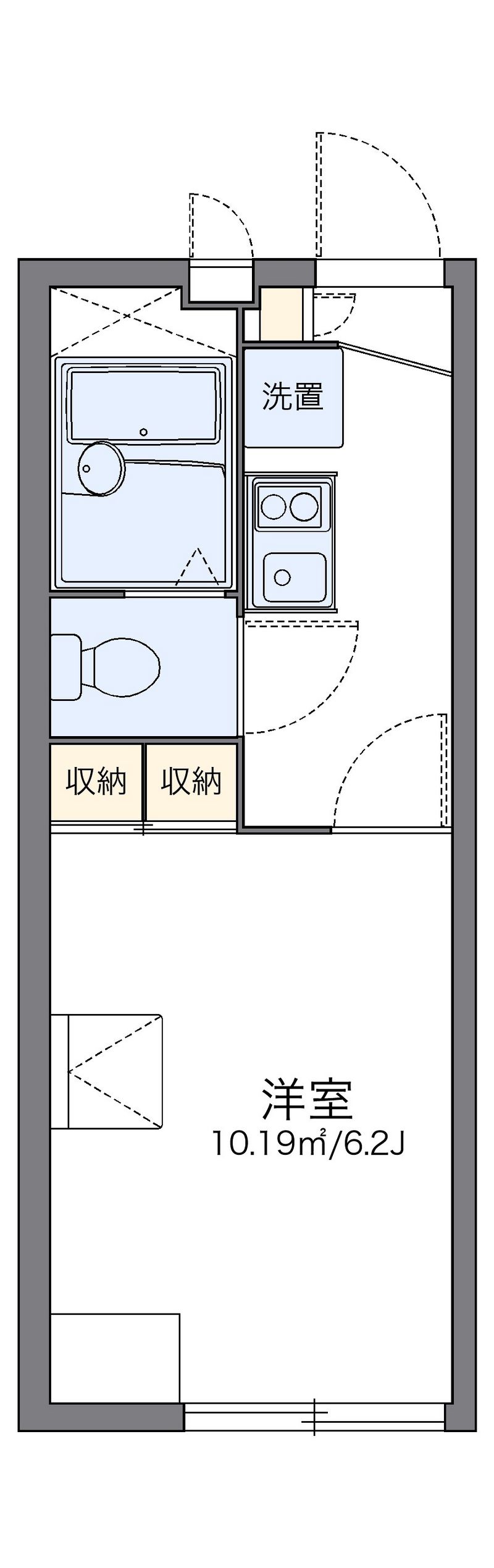 レオパレスワールド中和倉 間取図