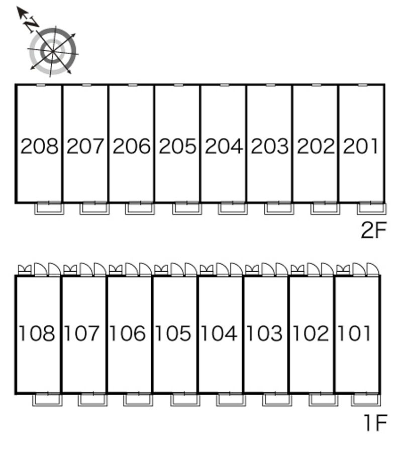 レオパレスＣｏｍｆｏｒｔＡ 間取配置図