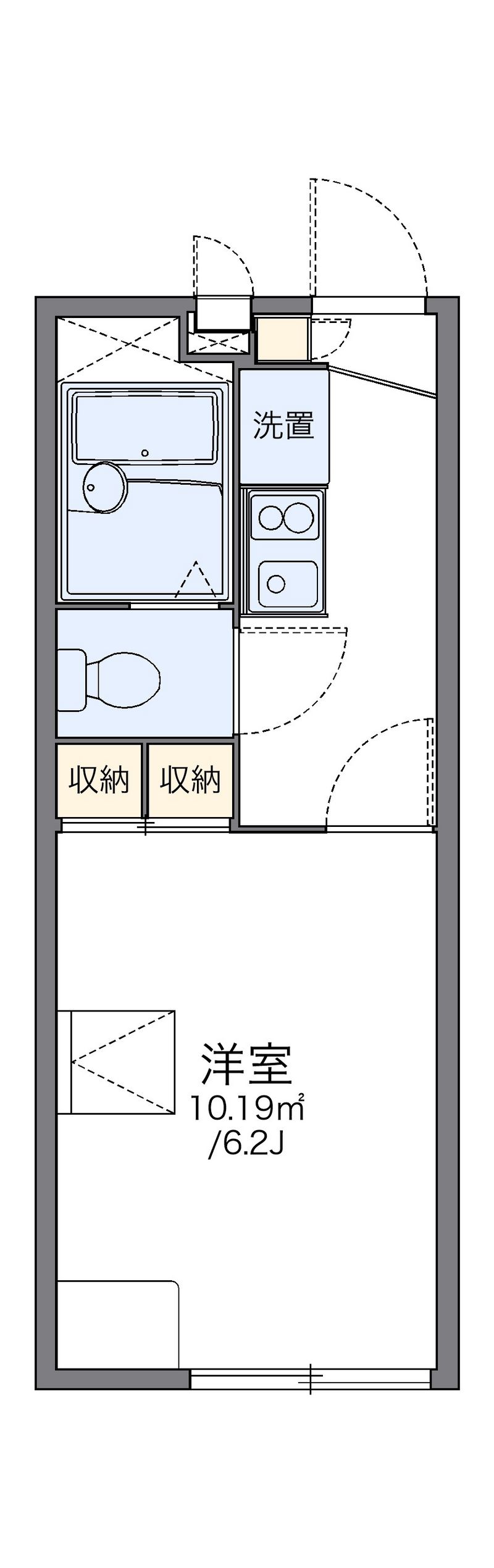 レオパレスボニータ 間取図