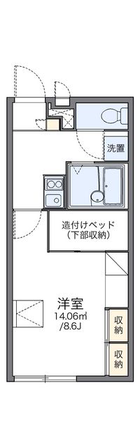 レオパレスルミエール 間取り図