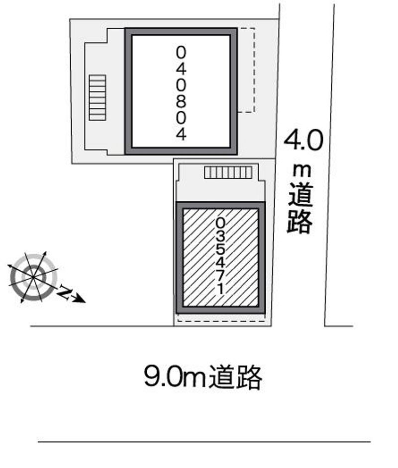 レオパレス田園調布Ａ 配置図