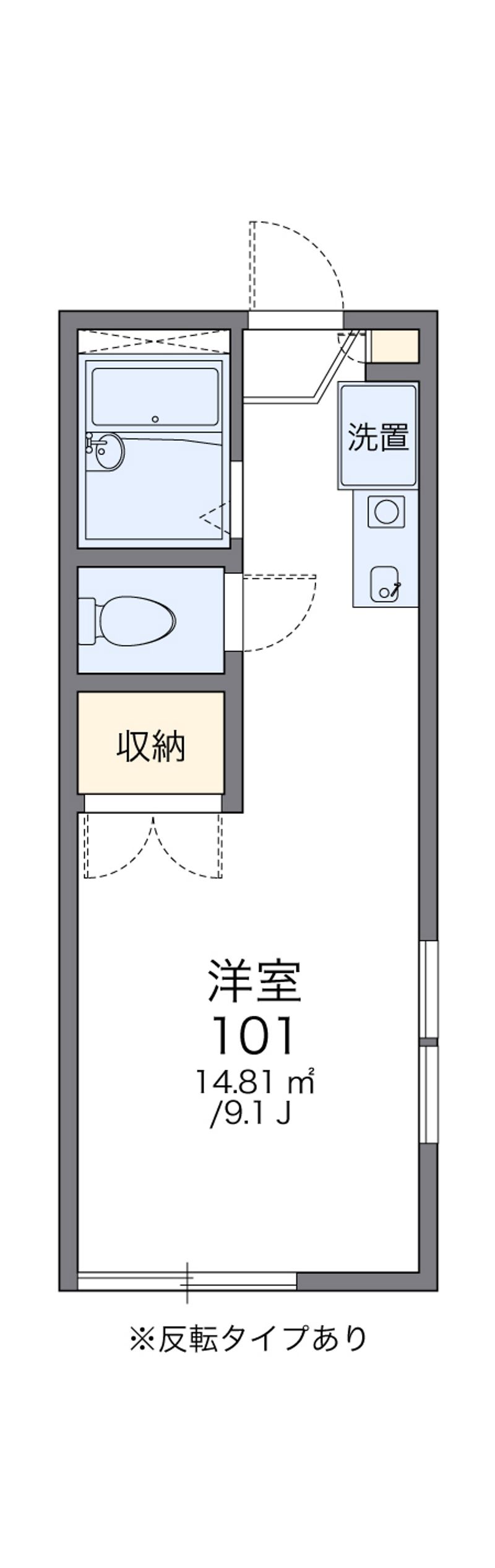 レオパレスノムラ 間取図