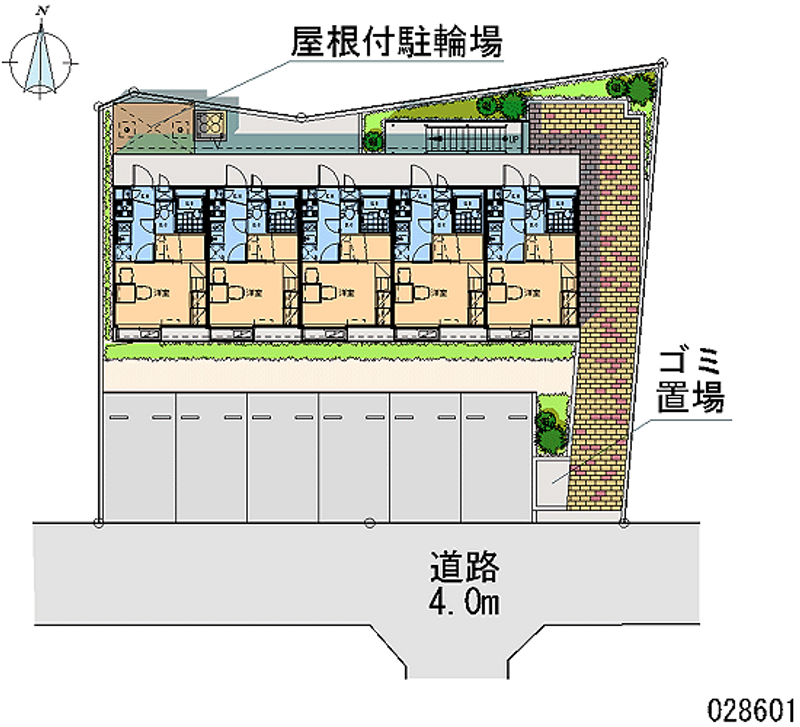 レオパレスＬａｗｎＧａｒｄｅｎ 区画図
