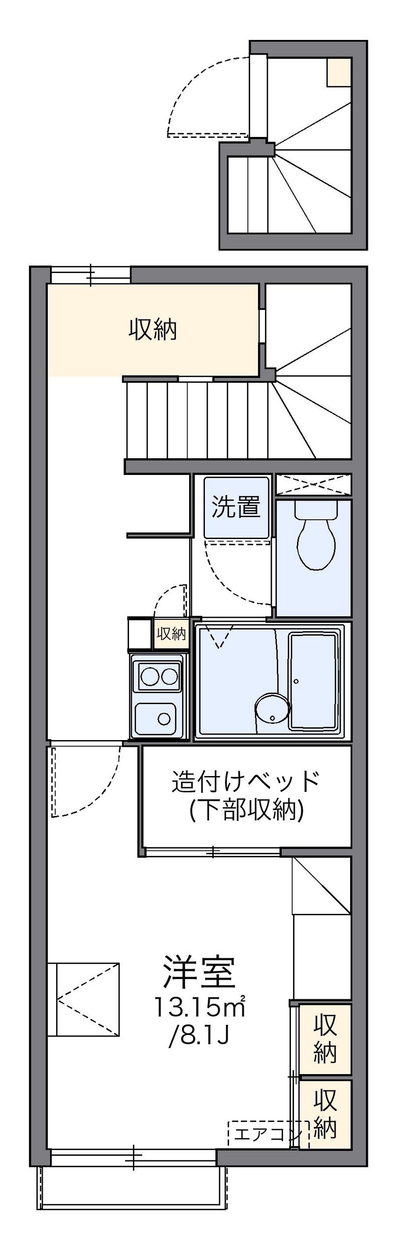 レオパレス藤の木Ⅱ 間取図