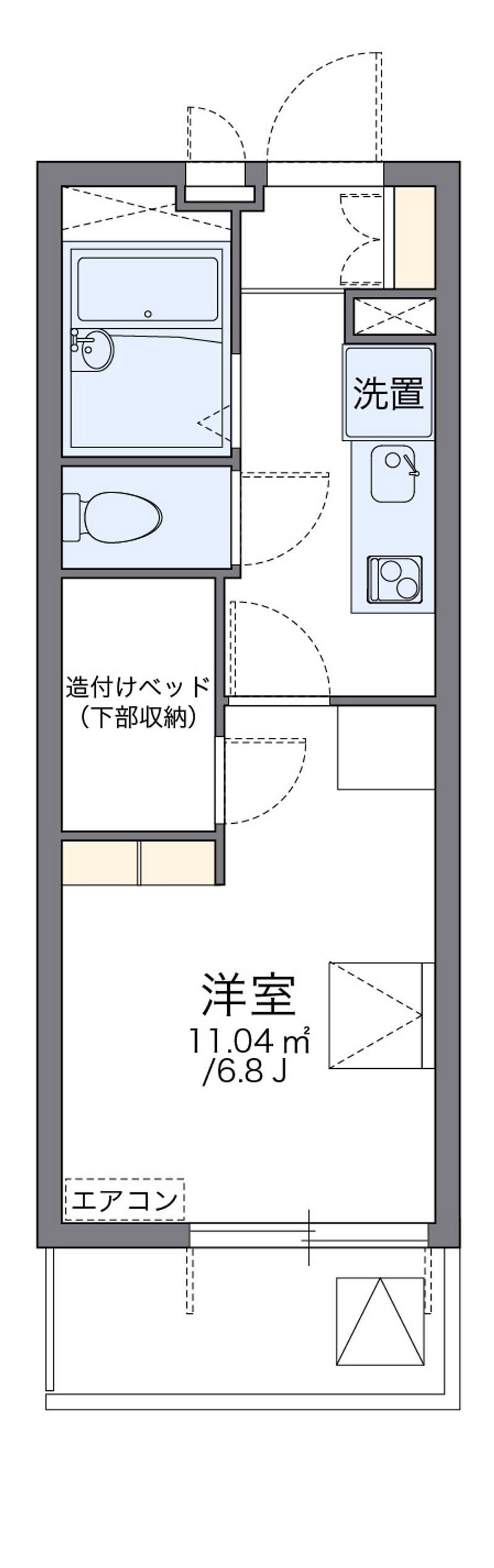 レオパレスオリーブ 間取図