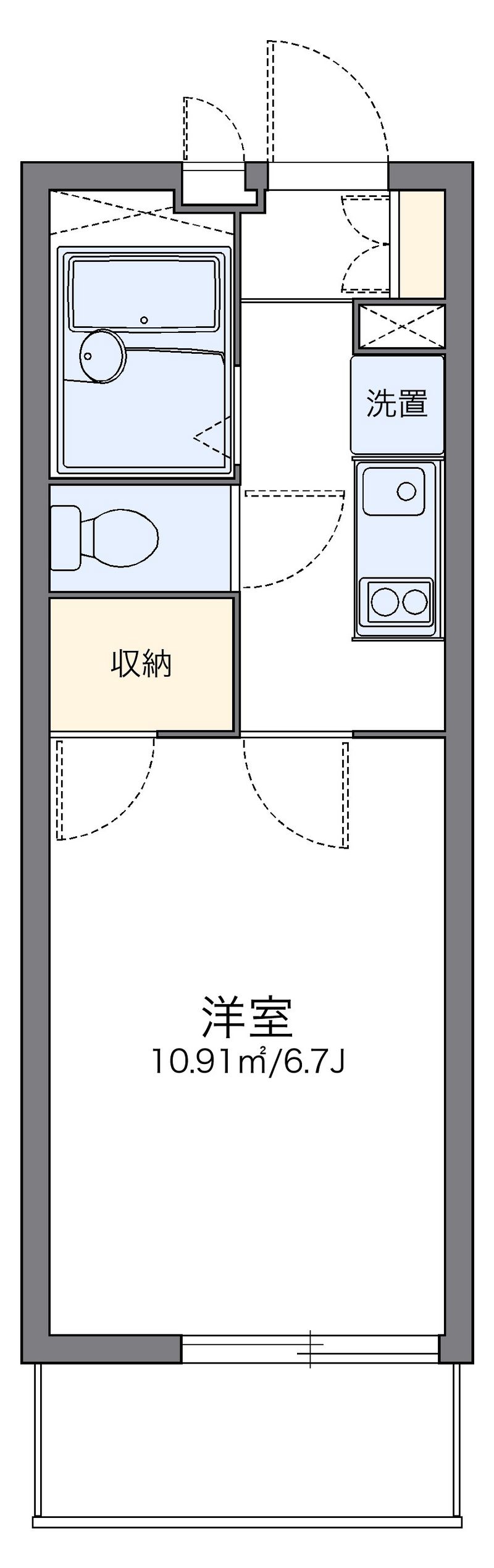 レオパレス青木橋 間取図