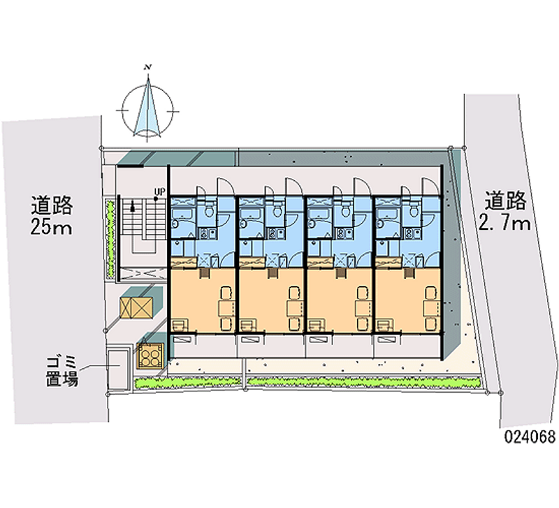 レオパレスリトルハウス 区画図