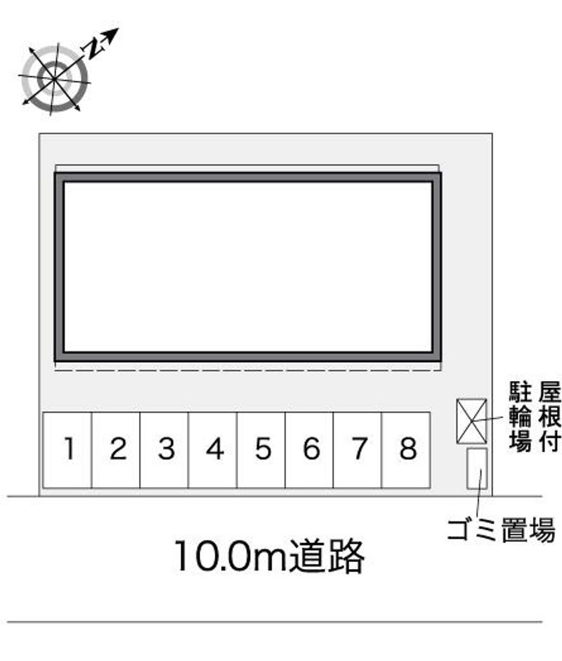 レオパレス王子台　参番館 配置図