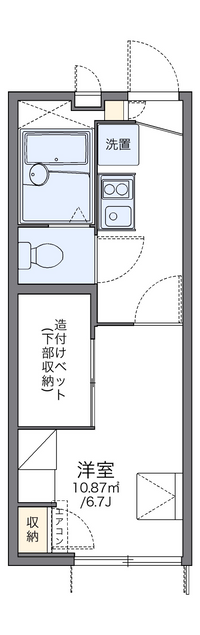 レオパレストロワイル片江 間取り図