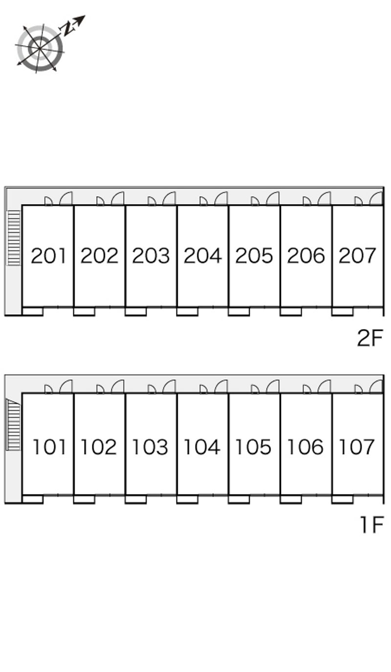 レオパレスプルミエ 間取配置図