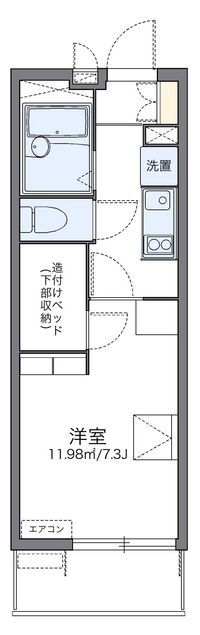 レオパレスアップル 間取り図