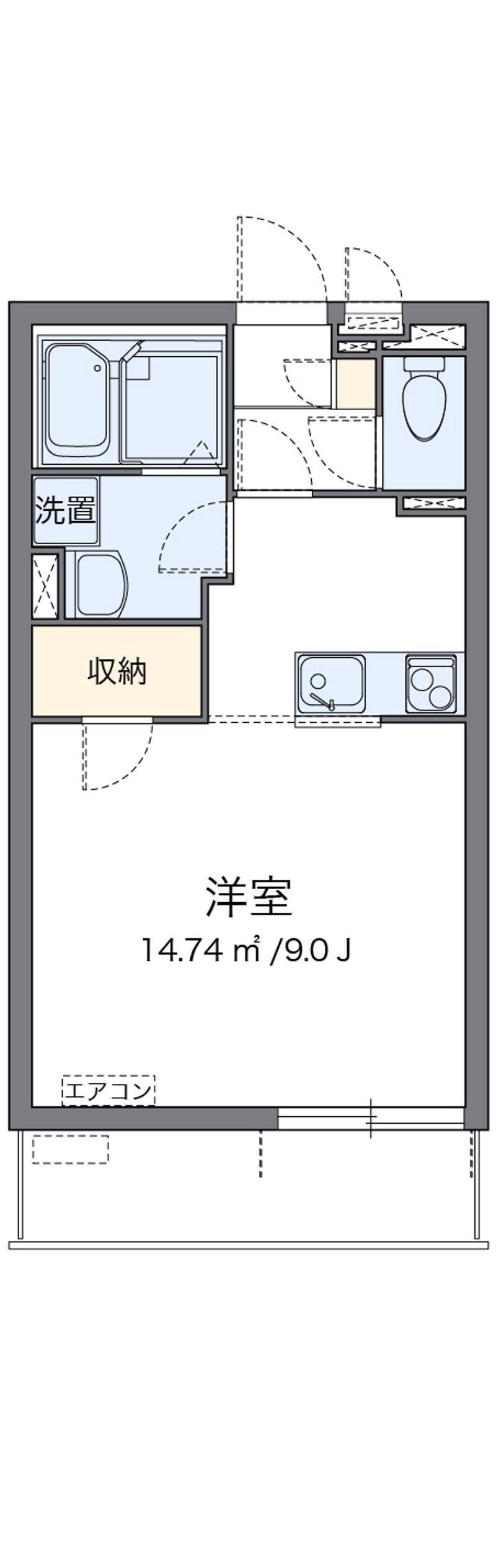 クレイノコミンチャーレドゥーエ 間取図
