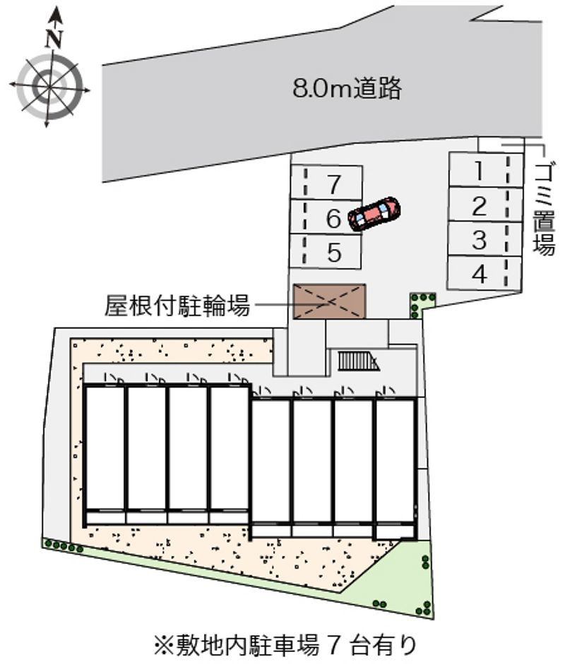 クレイノシャトーブランカⅡ 配置図