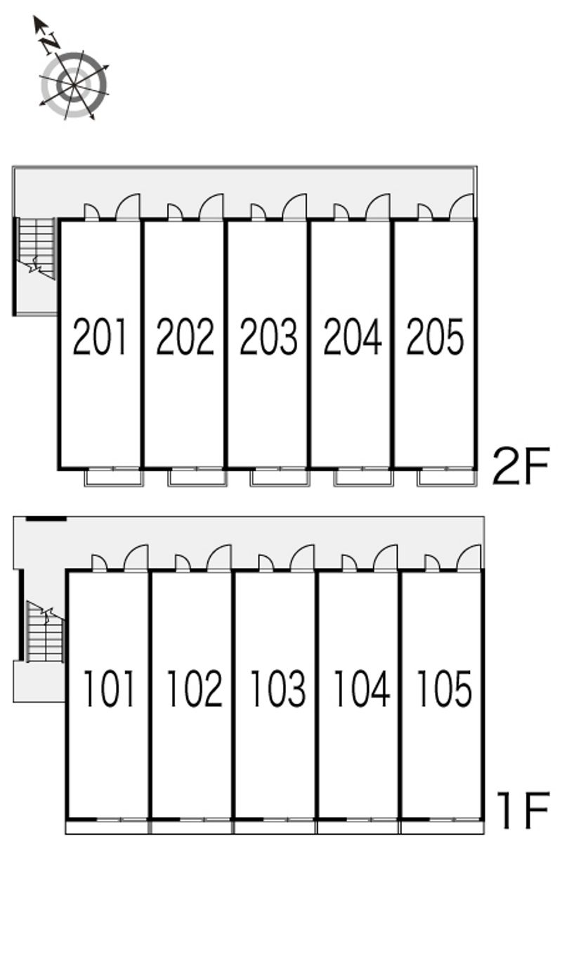 レオパレスレークサイド岡本 間取配置図