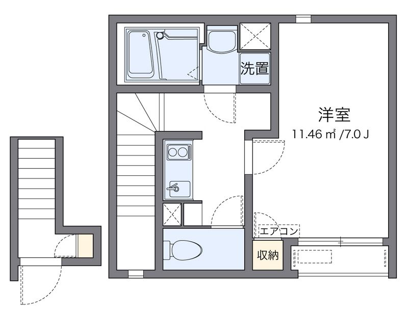 クレイノバーサトルⅢ　牛田南 間取り