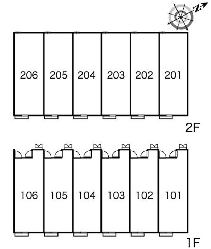 レオパレスゆきやなぎ 間取配置図
