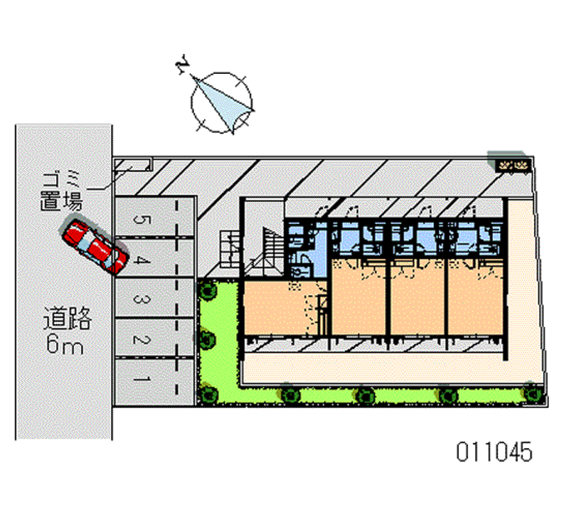 レオパレスＵＺＡＷＡ 区画図