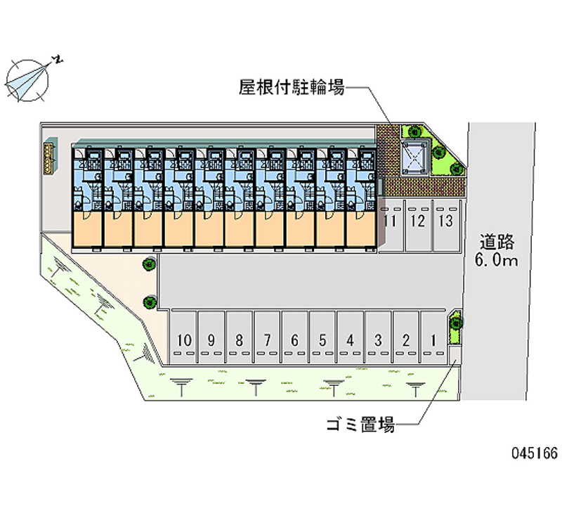 レオネクストパストラル上野山 月極駐車場