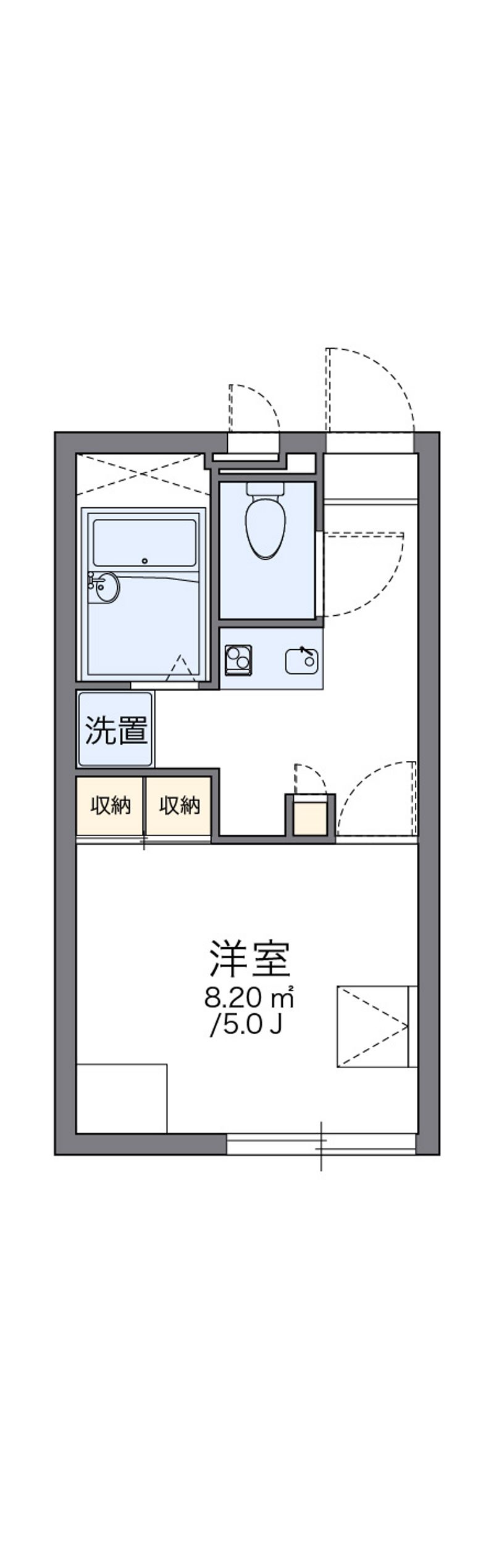 レオパレス平野 間取図