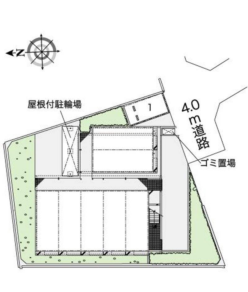 レオパレスベイサージュⅡ 配置図