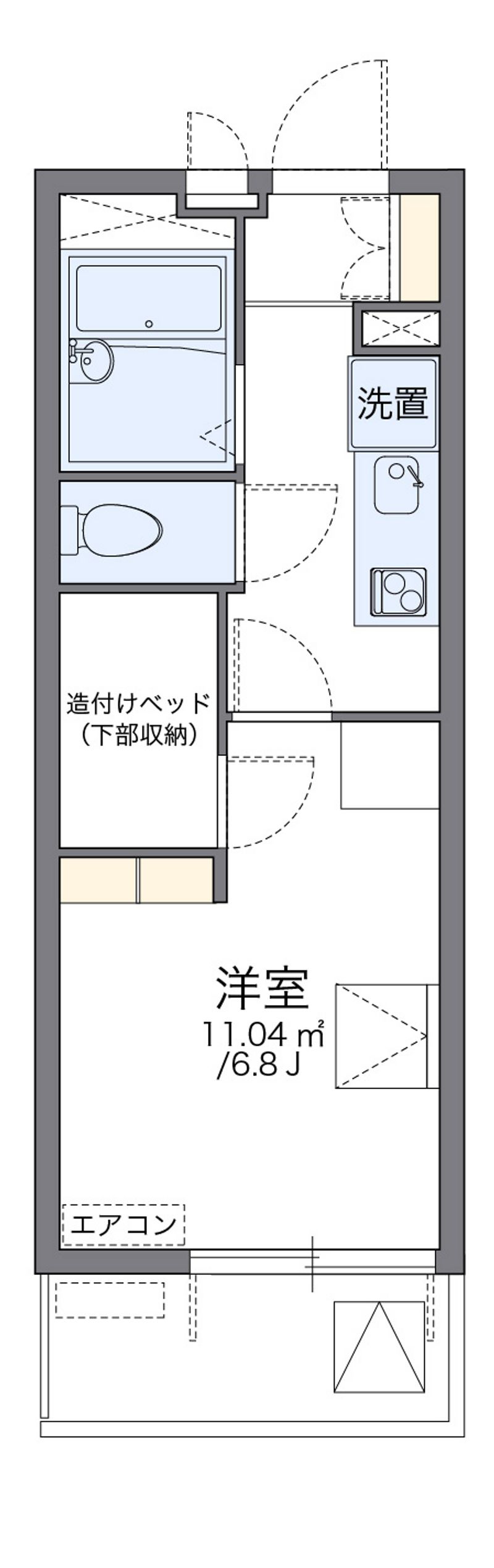 レオパレス舎利寺ＣＦ 間取り