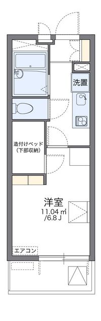 レオパレス舎利寺ＣＦ 間取り図