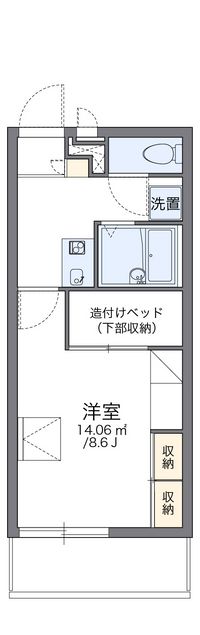 レオパレス太田八幡 間取り図