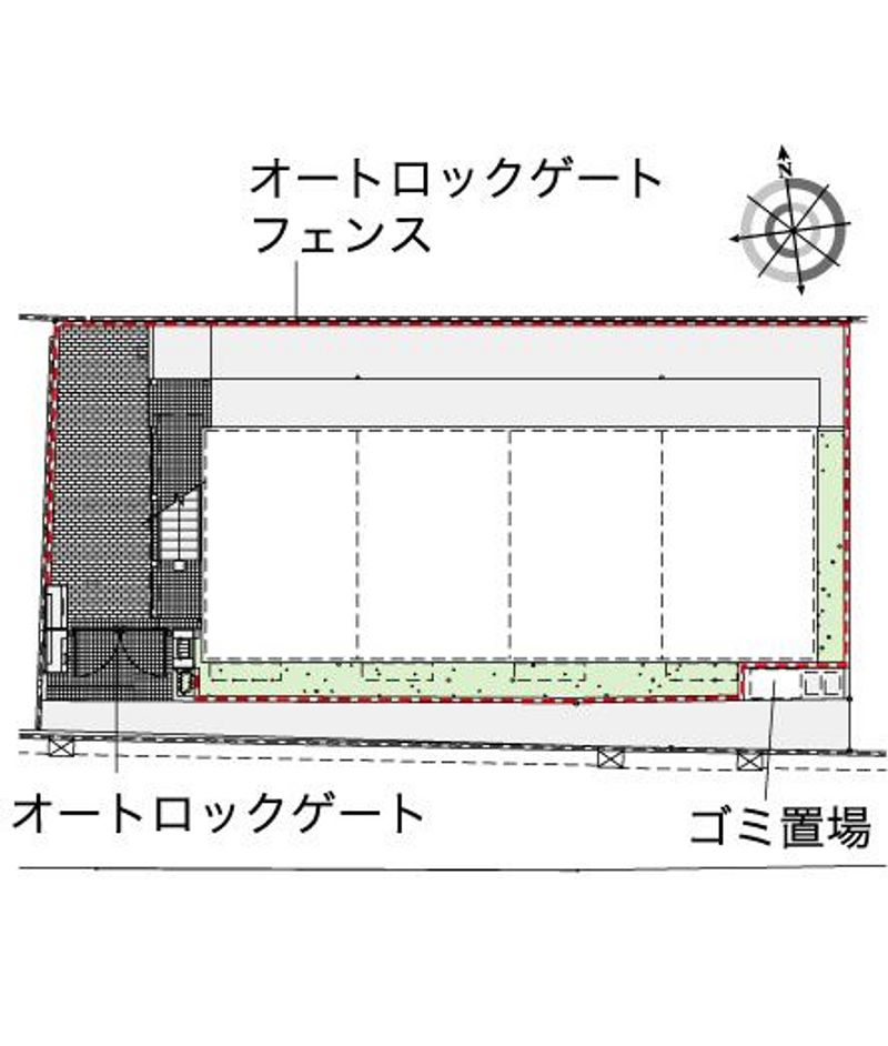 レオパレスグリーンヒルズ　駒沢 配置図