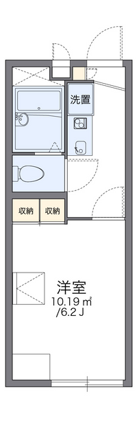 レオパレスバーム０２ 間取り図