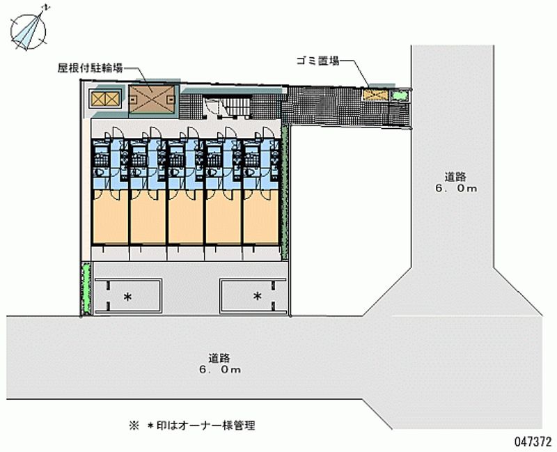 レオパレスグリーングラス 区画図