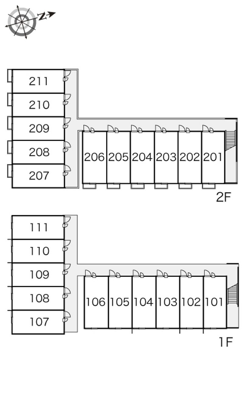 レオパレスピュアフル 間取配置図