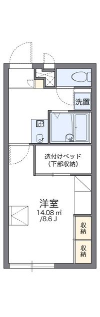 レオパレスウッド 間取り図