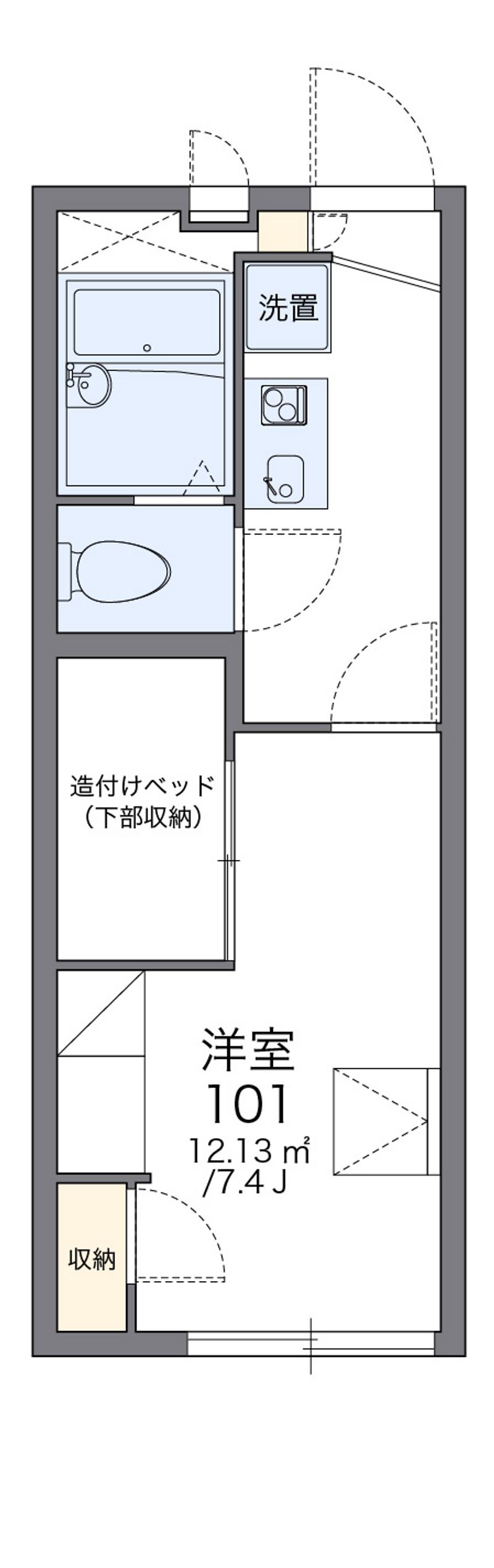 レオパレスラ　ホヤ 間取り