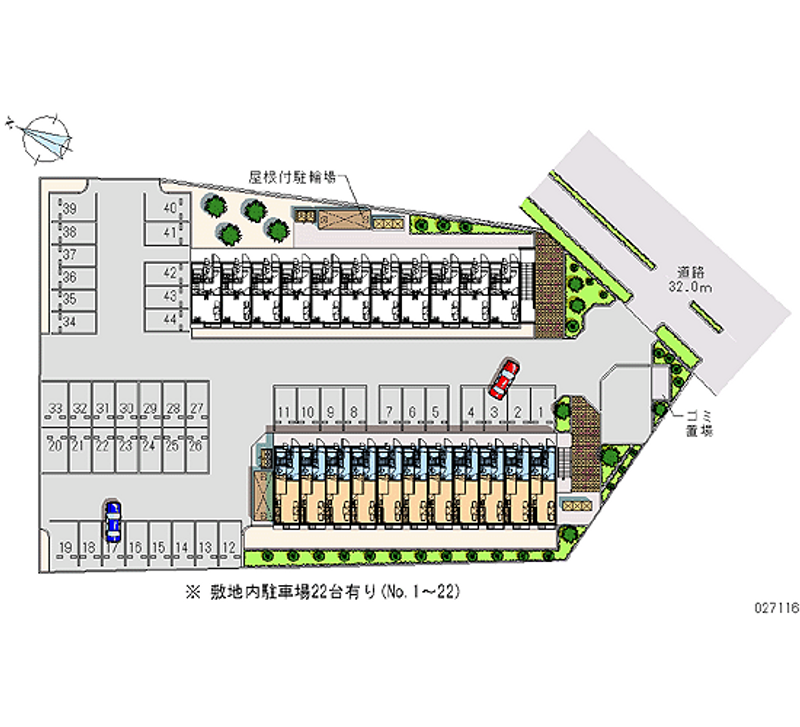 27116 Monthly parking lot