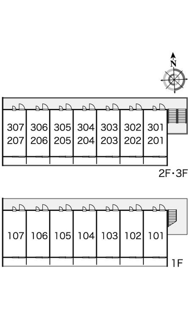 レオパレス早苗 間取り配置図