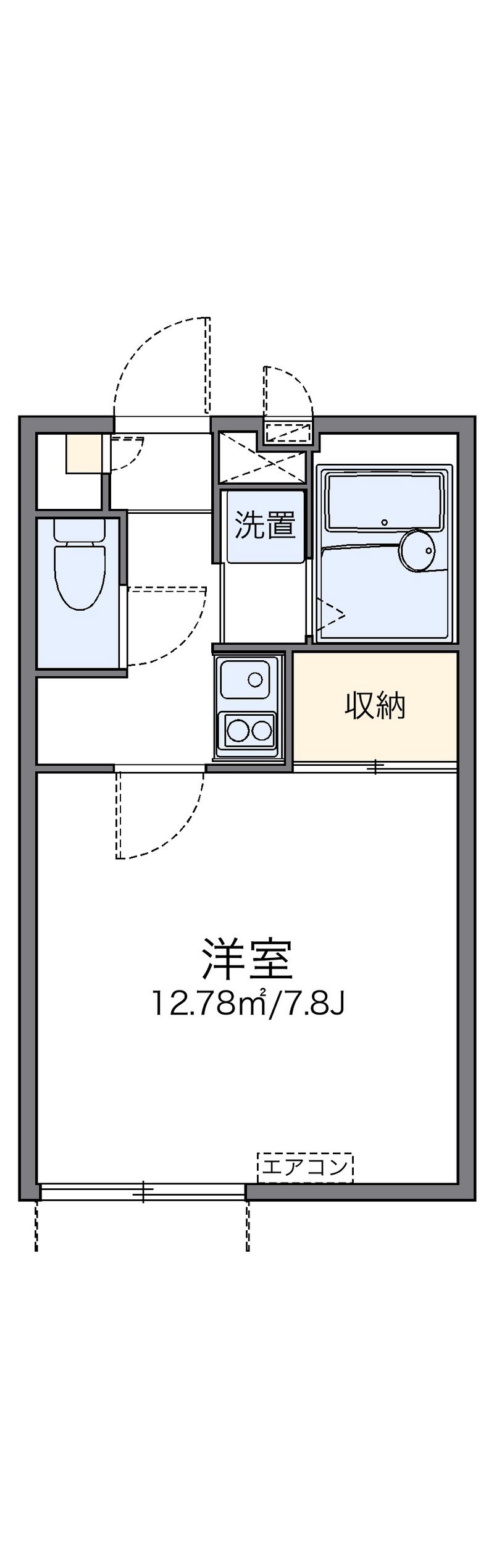 レオパレス天満 間取図